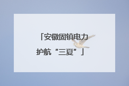 安徽固镇电力护航“三夏”