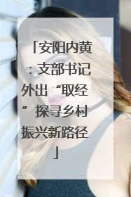 安阳内黄：支部书记外出“取经”探寻乡村振兴新路径