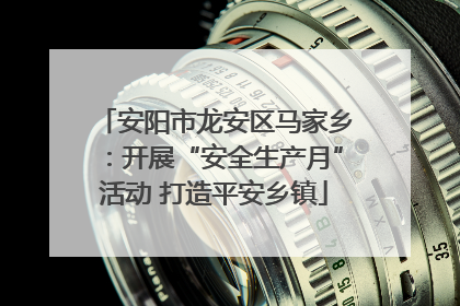 安阳市龙安区马家乡：开展“安全生产月”活动 打造平安乡镇
