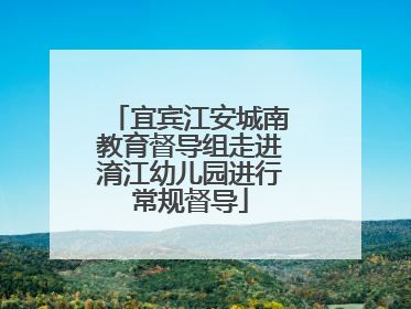 宜宾江安城南教育督导组走进淯江幼儿园进行常规督导