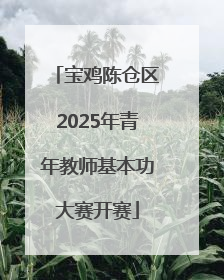 宝鸡陈仓区2025年青年教师基本功大赛开赛