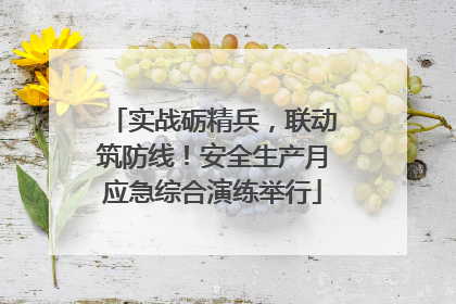 实战砺精兵，联动筑防线！安全生产月应急综合演练举行