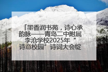 墨香润书苑，诗心承韵脉——青岛二中附属李沧学校2025年“诗意校园”诗词大会绽放文化华章