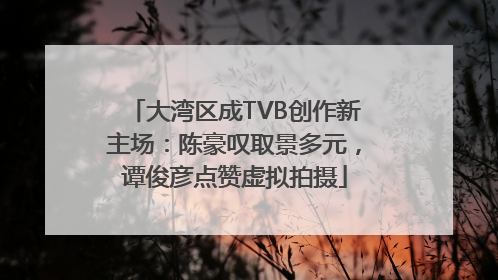 大湾区成TVB创作新主场：陈豪叹取景多元，谭俊彦点赞虚拟拍摄