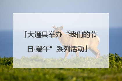 大通县举办“我们的节日·端午”系列活动