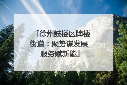 徐州鼓楼区牌楼街道：聚势谋发展 服务赋新能