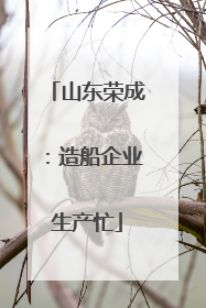 山东荣成：造船企业生产忙