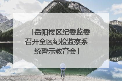 岳阳楼区纪委监委召开全区纪检监察系统警示教育会