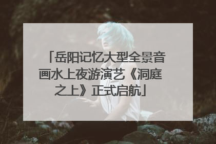 岳阳记忆大型全景音画水上夜游演艺《洞庭之上》正式启航