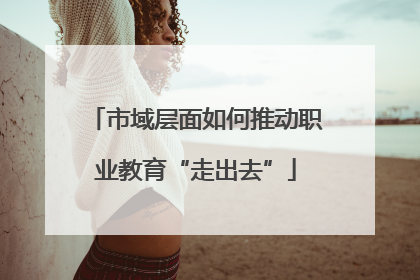 市域层面如何推动职业教育“走出去”