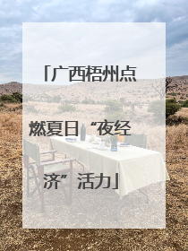 广西梧州点燃夏日“夜经济”活力
