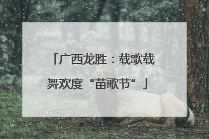 广西龙胜：载歌载舞欢度“苗歌节”
