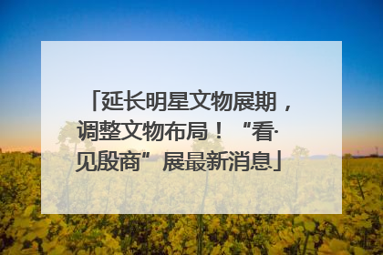 延长明星文物展期，调整文物布局！“看·见殷商”展最新消息