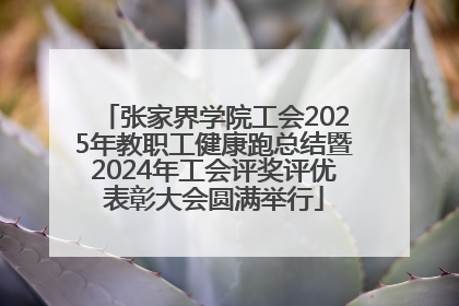张家界学院工会2025年教职工健康跑总结暨2024年工会评奖评优表彰大会圆满举行