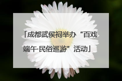 成都武侯祠举办“百戏端午·民俗巡游”活动