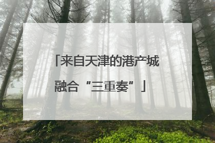 来自天津的港产城融合“三重奏”