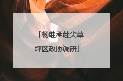 杨继承赴尖草坪区政协调研