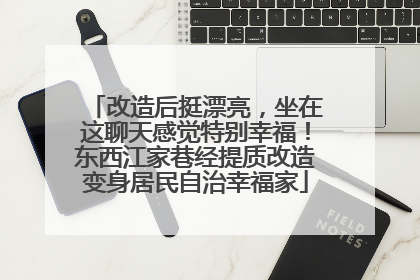 改造后挺漂亮，坐在这聊天感觉特别幸福！东西江家巷经提质改造变身居民自治幸福家
