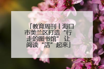 教育周刊丨海口市美兰区打造“行走的图书馆” 让阅读“活”起来
