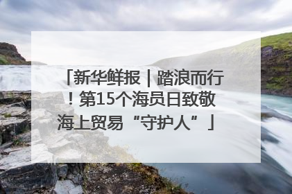 新华鲜报｜踏浪而行！第15个海员日致敬海上贸易“守护人”