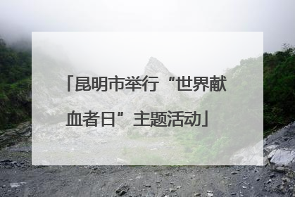 昆明市举行“世界献血者日”主题活动
