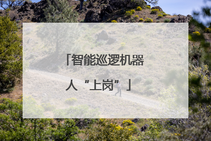 智能巡逻机器人“上岗”