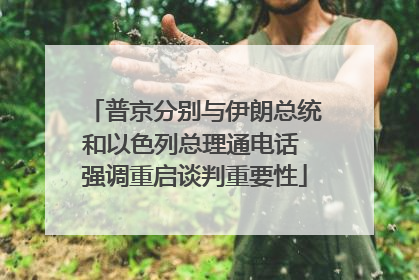 普京分别与伊朗总统和以色列总理通电话 强调重启谈判重要性