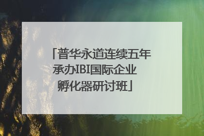 普华永道连续五年承办IBI国际企业孵化器研讨班