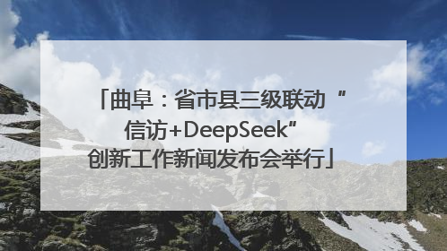 曲阜：省市县三级联动“信访+DeepSeek”创新工作新闻发布会举行