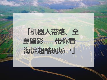 机器人带路、全息留影……带你看海淀超酷现场→