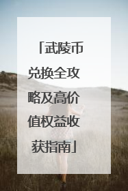 武陵币兑换全攻略及高价值权益收获指南