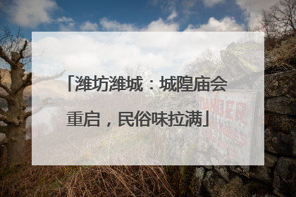 潍坊潍城：城隍庙会重启，民俗味拉满