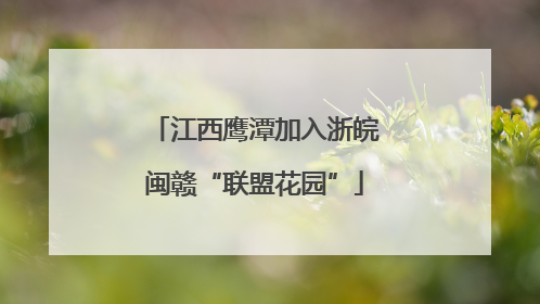 江西鹰潭加入浙皖闽赣“联盟花园”