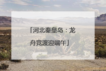 河北秦皇岛：龙舟竞渡迎端午