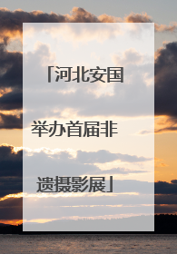 河北安国举办首届非遗摄影展