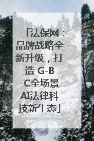 法保网：品牌战略全新升级，打造 G-B-C全场景AI法律科技新生态