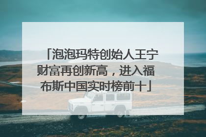 泡泡玛特创始人王宁财富再创新高，进入福布斯中国实时榜前十