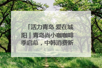 活力青岛 爱在城阳｜青岛尚小咖咖啡季启幕，中韩消费新场景点燃夏日热情