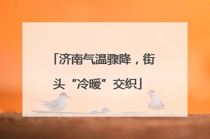 济南气温骤降，街头“冷暖”交织