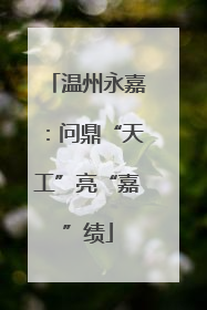 温州永嘉：问鼎“天工”亮“嘉”绩
