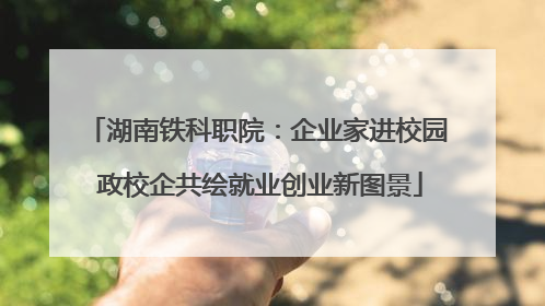 湖南铁科职院：企业家进校园 政校企共绘就业创业新图景