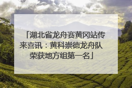 湖北省龙舟赛黄冈站传来喜讯：黄科崇德龙舟队荣获地方组第一名