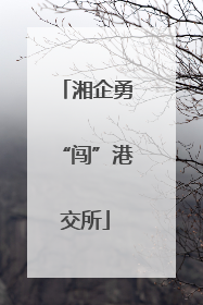 湘企勇“闯”港交所