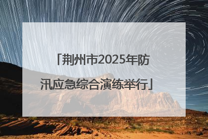 荆州市2025年防汛应急综合演练举行