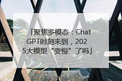 聚焦多模态：ChatGPT时刻未到，2025大模型“变慢”了吗