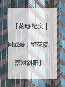 花地·纪实｜何武豪：繁花院落对斜阳