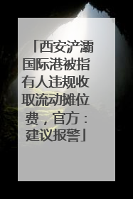西安浐灞国际港被指有人违规收取流动摊位费，官方：建议报警