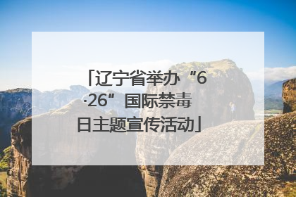 辽宁省举办“6·26”国际禁毒日主题宣传活动