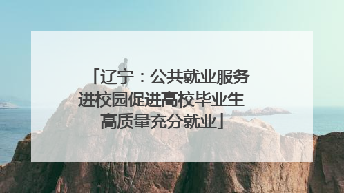 辽宁：公共就业服务进校园促进高校毕业生高质量充分就业