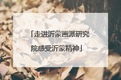 走进沂蒙画派研究院感受沂蒙精神